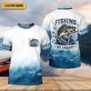 Joycorners Fishing Is Therapy Funny Fishing Shirt, Mens SPF Shirt, Fishing Gifts For Men, Bass Fishing