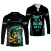 Joycorners Don't Be A Dumb Bass SPF Shirt For Men, Funny Fishing Shirt, Fishing Shirts For Men, Bass Fishing
