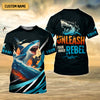 Joycorners Shark Fishing SPF Shirts, Unleash Your Inner Rebel Performance Fishing Shirts, Fishing Shirts For Men