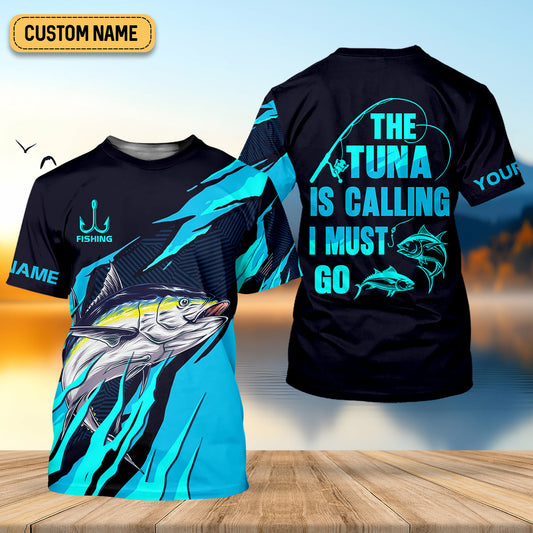 Joycorners The Tuna Is Calling I Must Go Tuna Fishing SPF Shirt For Men, Fishing Gifts For Men, Fishing Shirts For Men
