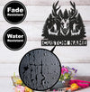 Maxcorners Personalized Deer Hunting Metal Sign WITH LED/WITHOUT LED – Rustic Cabin Wall Decor, Gift for Hunters MT0110
