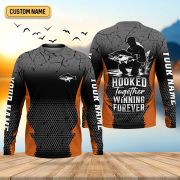 Joycorners Hook Together, Winning Forever, Fishing Tournament Shirt, SPF Shirt For Men, Presents For Fishermen