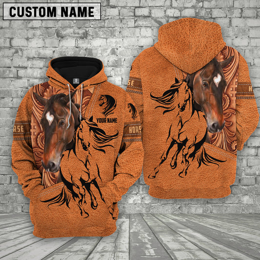 Joycorners Custom Name Quarter Horse 3D Printed Hoodie