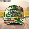 Joycorners American Flag Cowhide Personalized Name 3D Hat