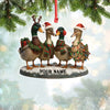 Joycorners Custom Name Duck Family Ornament, Mallard Christmas Decor MT1111