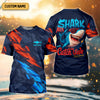 Joycorners Shark Fishing Shirt, Shark Area Surf's Up The Catch Wave, SPF Shirt For Men, Gift For Fisherman