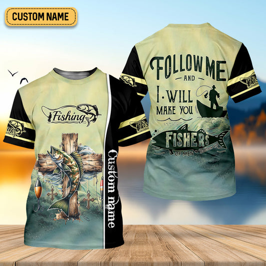 Joycorners And I Will Make You Fishers Of Men Christian Fishing SPF Shirt For Men, Gift For Fisherman