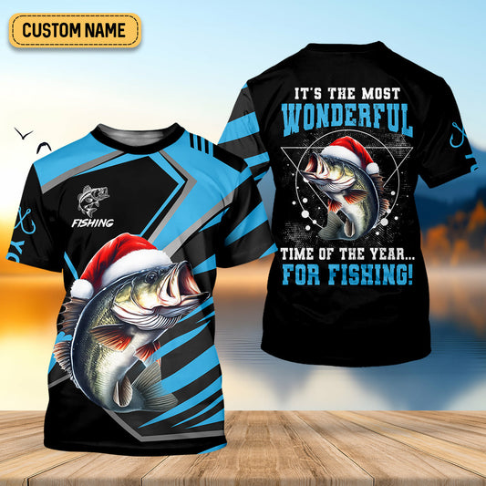 Joycorners It's The Most Wonderful Time Of The Year For Fishing SPF Shirt For Men, Christmas Fishing Gift Ideas