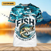 Joycorners Mens Fish Around And Find Out T Shirt, Funny Fishing Shirt, Mens SPF Shirt, Fishing Gifts For Men, Bass Fishing