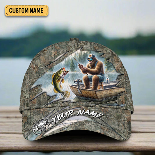 Joycorners Bigfoot Fishing Hat, Fishing Trucker Hat, Fishing Cap For Men, Fishing Gifts For Dad