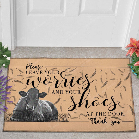 Joycorners Beefmaster - Leave Your Worries And Your Shoes At The Door Doormat