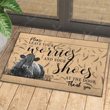Joycorners Beefmaster - Leave Your Worries And Your Shoes At The Door Doormat