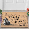 Joycorners Brahman - Leave Your Worries And Your Shoes At The Door Doormat