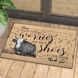 Joycorners Hereford - Leave Your Worries And Your Shoes At The Door Doormat