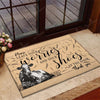 Joycorners Holstein - Leave Your Worries And Your Shoes At The Door Doormat