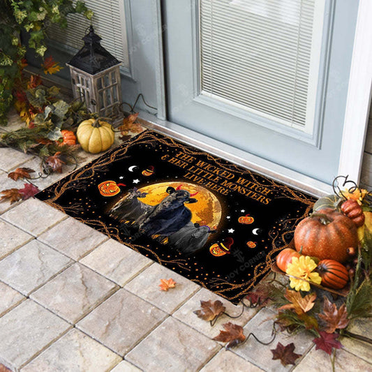 Joycorners Black Angus The Wicked Witch Custom Name Doormat
