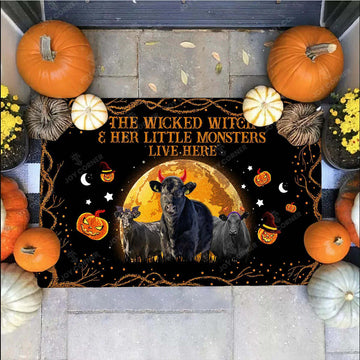 Joycorners Black Angus The Wicked Witch Custom Name Doormat