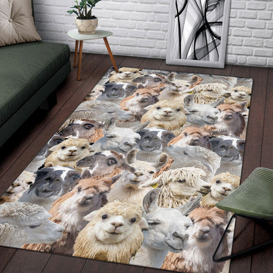 Joycorners Llama Herd Rug