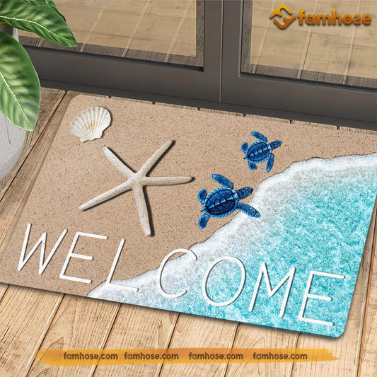 Joycorners Turtle Doormat, Welcome To My World Gift For Turtle Lovers, New Home Gift, Housewarming Gift, Turtle Decor LM0210