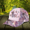 Joycorners Dachshund Love Pink Bling Bling Customized Name Cap
