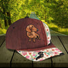 Joycorners Dachshund Floral And Leather Pattern Customized Name And Dog Cap