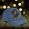 Joycorners Dachshund Jeans Pattern Customized Name And Dog Cap