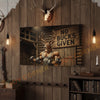 Joycorners Muscular Deer Lifting Dumbbells “No Bucks Given” Gym Cabin Wrapped Canvas