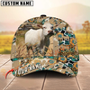 Joycorners Sunflower Western Cowhide Personalized Name 3D Hat