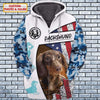Joycorners American Dachshund Lovers Custom Name And Dog 3D Full Print Shirts