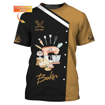 BAKER - Custom Bakery Shirt Gift For Baking & Cake Lover Printed Shirt
