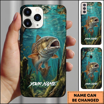 Joycorners Underwater Redfish Personalized Phone Case