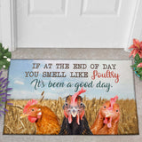 Joycorner Chicken Rooster Lover Good Day Doormat