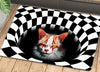Joycorners Halloween Cat Doormat, Cat In The Well, Housewarming Gift, Doormat Decor, Gift For Cat Lovers, Cat Owners LM0210