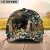 Joycorners Sunflower Western Cowhide Personalized Name 3D Hat