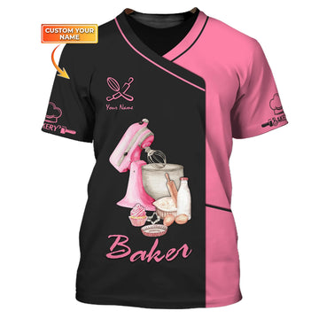 BAKER - Custom Bakery Shirt Gift For Baking & Cake Lover Printed Shirt