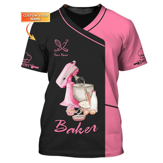 BAKER - Custom Bakery Shirt Gift For Baking & Cake Lover Printed Shirt