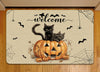 Joycorners Halloween Cat Doormat, Welcome, Housewarming Gift, Doormat Decor, Gift For Cat Lovers, Cat Owners LM0210