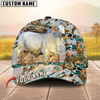 Joycorners Sunflower Western Cowhide Personalized Name 3D Hat