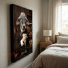 Joycorners Brahman Luxury Tuxedo Gentleman Cigar Library Scene Personalized Name Wall Art Canvas