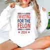 Joycorner Independence Day Voting For The Felon America President Trump 2024 Bright Shirt