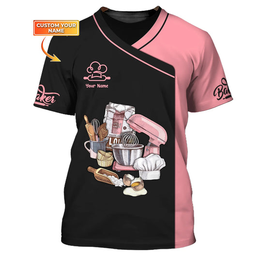 BAKER - Custom Bakery Shirt Gift For Baking & Cake Lover Printed Shirt