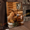 Joycorner Higland Cow Bathroom Using Phone Rustic Cabin 3D Wrapped Canvas
