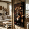 Joycorners Jersey Luxury Tuxedo Gentleman Cigar Library Scene Personalized Name Wall Art Canvas