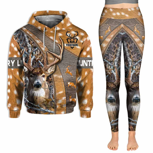 Joycorners Country Life - Personalized Hunting Hoodie and Leggings With 3D Pattern Print 6 LM2811