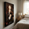 Joycorners Hereford Luxury Tuxedo Gentleman Cigar Library Scene Personalized Name Wall Art Canvas