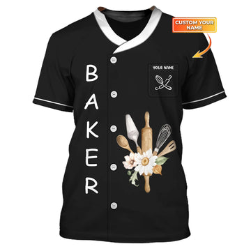 BAKER - Custom Bakery Shirt Gift For Baking & Cake Lover Printed Shirt