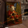Joycorner Charolais Cow Santa Suit Christmas Cozy Room 3D Wrapped Canvas