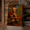 Joycorner Highland Cow Santa Suit Christmas Cozy Room 3D Wrapped Canvas