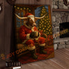 Joycorner Texas Longhorn Santa Suit Christmas Cozy Room 3D Wrapped Canvas