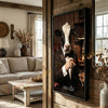 Joycorners Holstein Luxury Tuxedo Gentleman Cigar Library Scene Personalized Name Wall Art Canvas